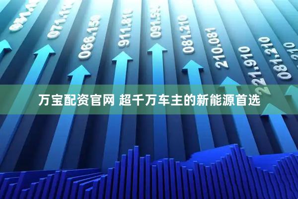 万宝配资官网 超千万车主的新能源首选